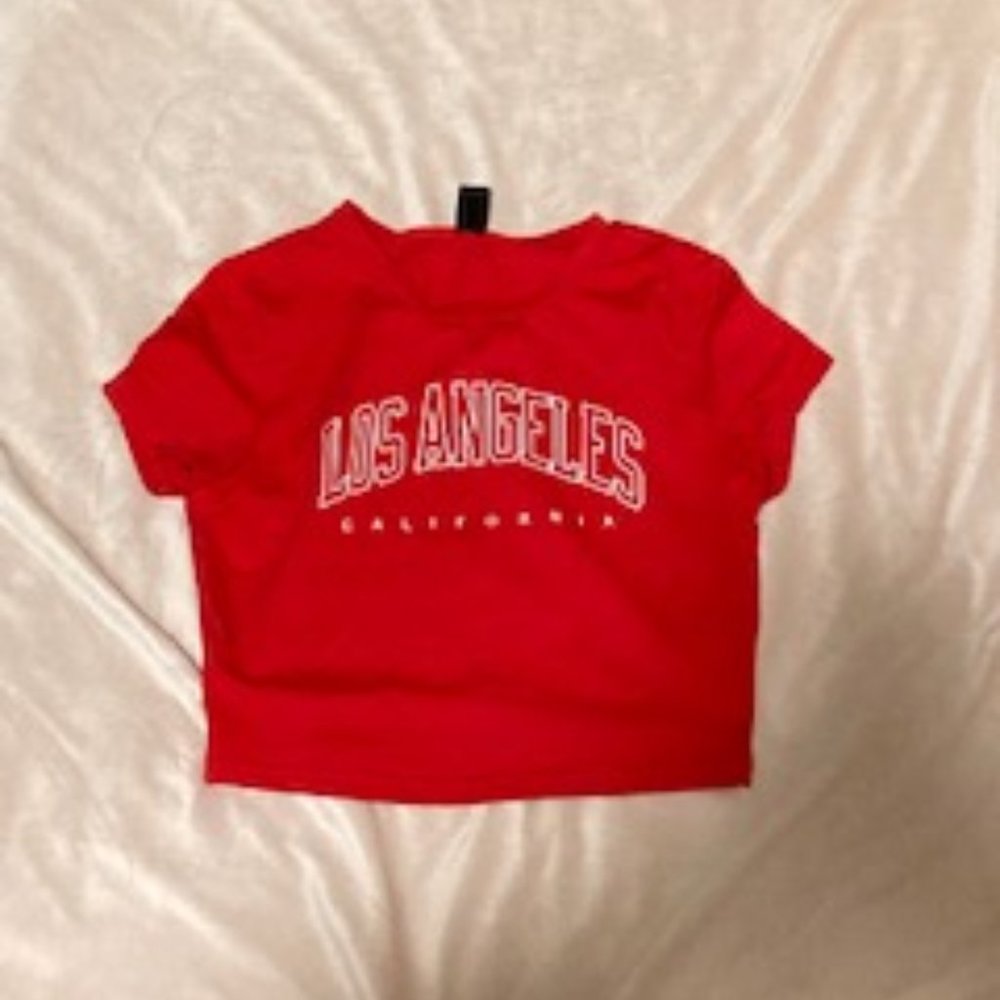 los angeles crop top